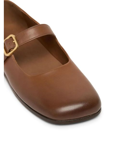 Marsèll レザー フラットシューズ Brown