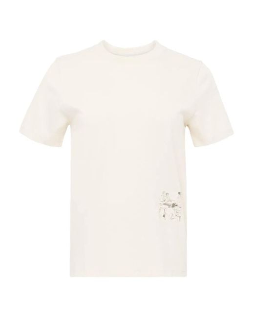 Camiseta con estampado gráfico J.W. Anderson de color White