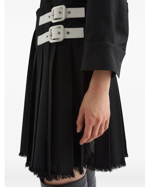 Jil Sander Wollen Mini-Rok in het Black