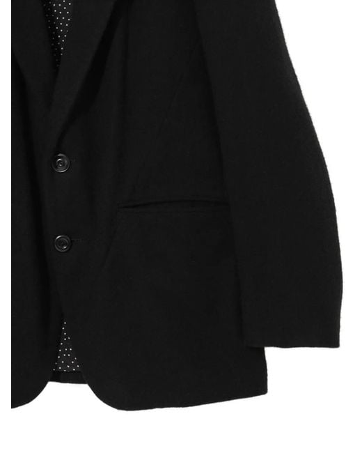 Undercover Black Single-Breasted Jacket for men
