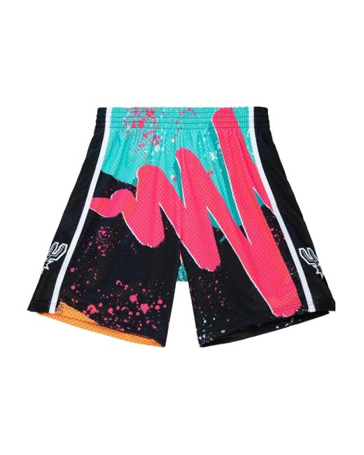 Mitchell & Ness Red X Nba San Antonio Spurs 1998 Hyper Hoops Shorts for men