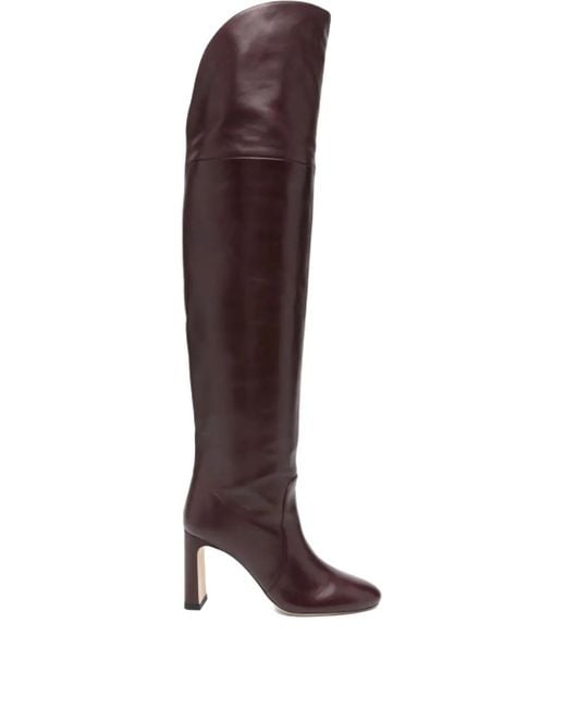 Bottes Babette Over The Knee Tubo 85 Mm Stuart Weitzman en coloris Brown