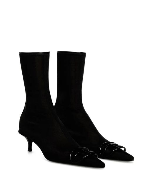 DIESEL Black D-Venus Kittie Bit Boots