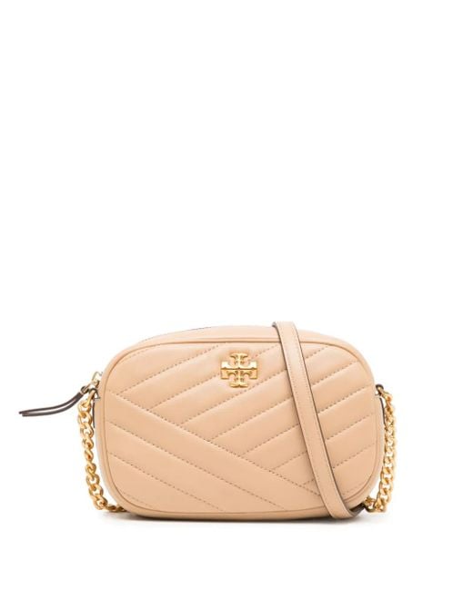 Tory Burch Natural Kira Chevron Camera Bag