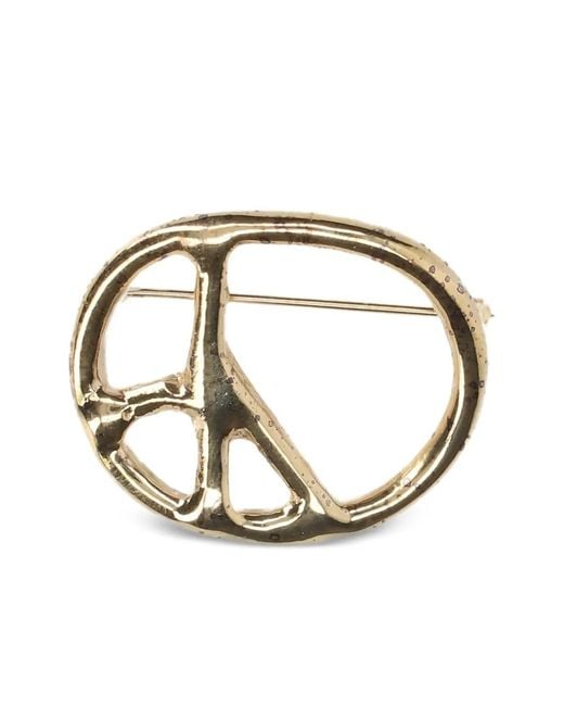 Needles Metallic Broche Paix for men
