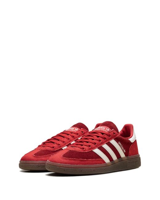 Adidas Red Handball Spezial Stripes Sneakers