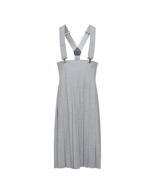 Comme des Garçons White Pleated Skirt for men
