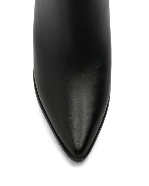 SERGIO MORETTI FIRENZE Black Bottes Zippées À Bout Pointu