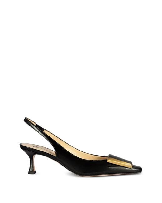 Roberto Festa Black Arienne Slingback Pumps