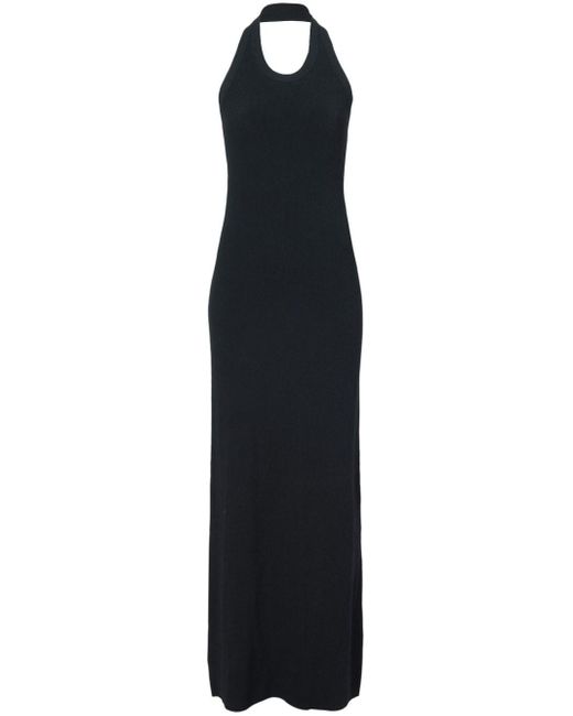 Proenza Schouler Black Meryl Knitted Maxi Dress - Women's - Polyester/viscose
