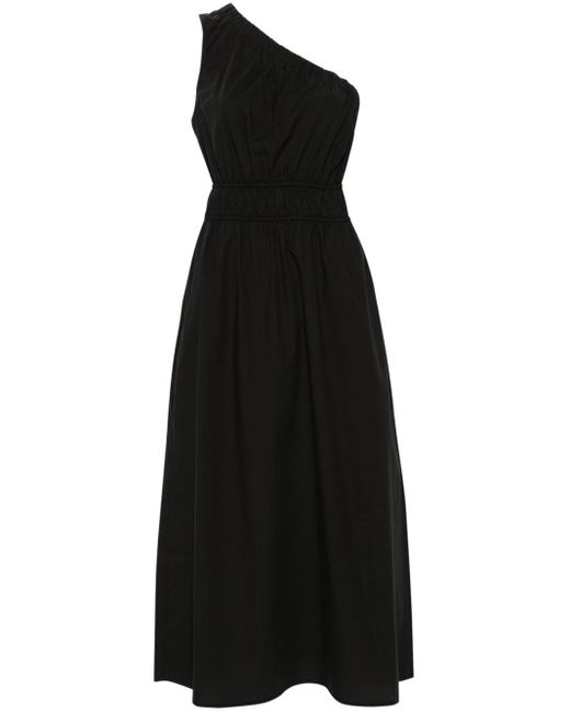 Rails Black Selani One-shoulder Midi Dress
