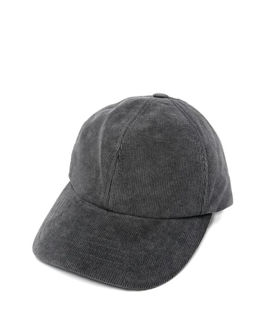 Isabel Marant Gray Ribbed Baseball Cap