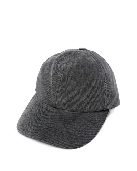 Isabel Marant Gray Ribbed Baseball Cap
