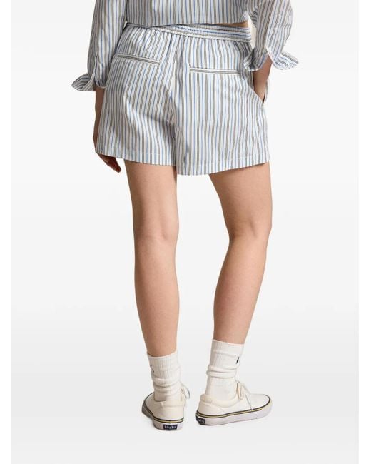 Polo Ralph Lauren White Striped Us Open Shorts