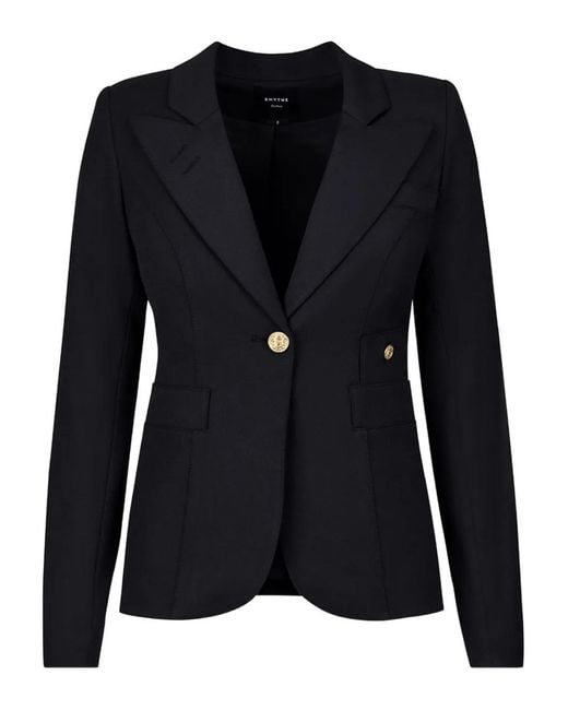 Smythe Black Single-Breasted Blazer