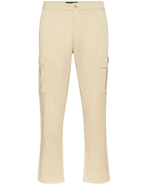 Philipp Plein Natural Cargo Trousers for men