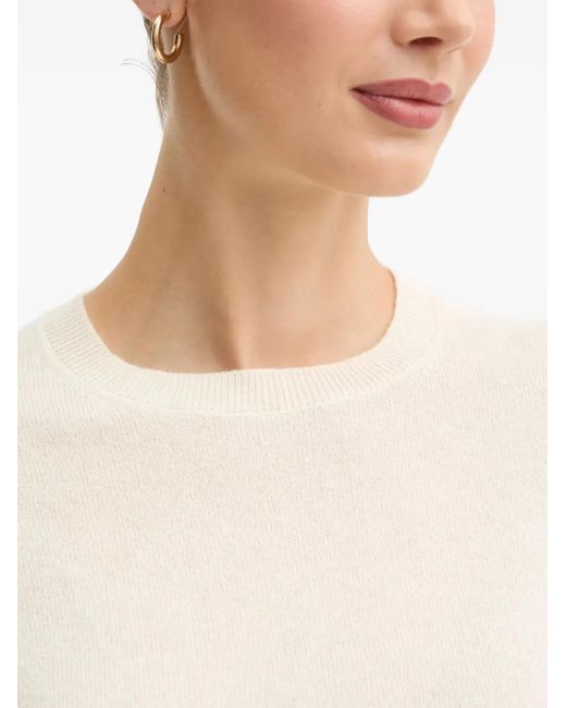 Benetton Trui Met Ronde Hals in het White