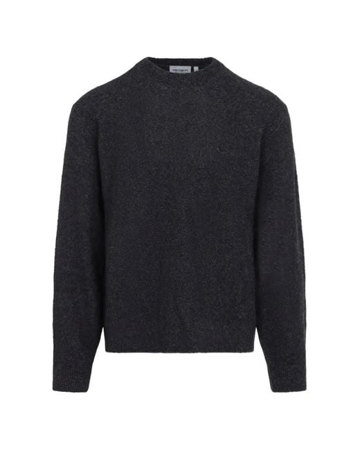 Carhartt Blue Crew-Neck Sweater for men