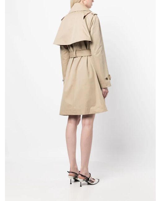 Undercover Natural Belted-Waist Above-Knee Trench Coat
