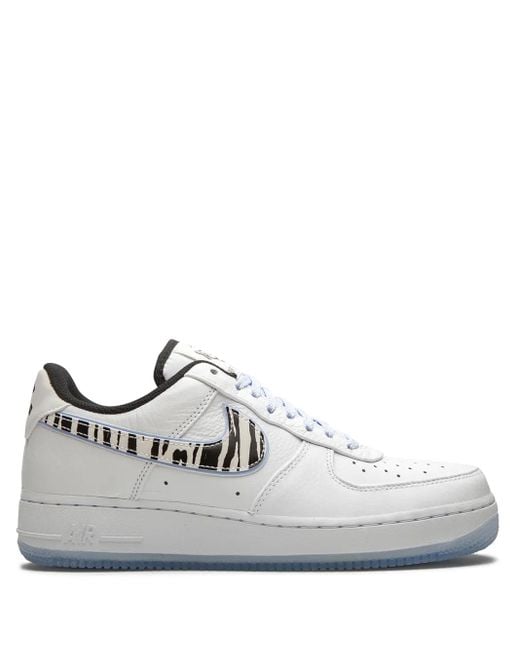 Nike White Air Force 1 07 Qs "South Korea" Sneakers