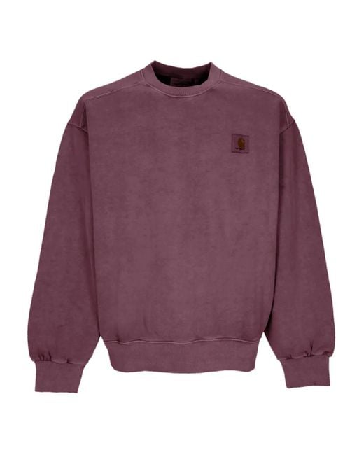 Carhartt Purple Vista Logo-Patch Sweatshirt for men