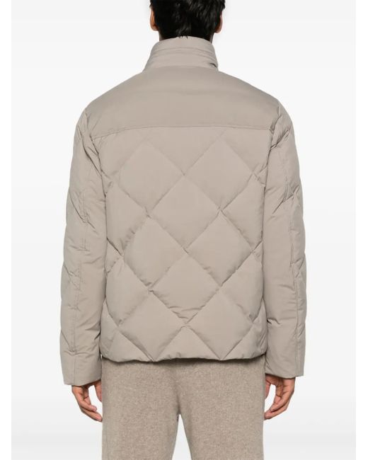 Canali Natural Diamond-Quilted Jacket for men