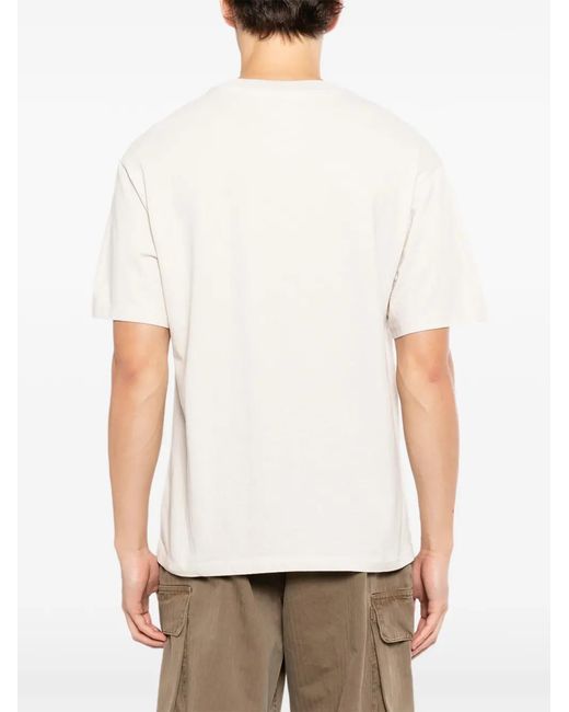Melt White Graphic-Print T-Shirt for men