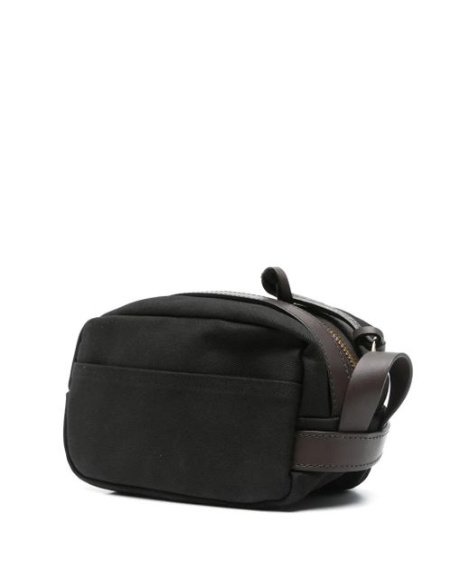Filson Black Logo-Patch Wash Bag