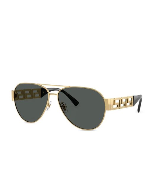 Versace Metallic Pilot Sunglasses for men