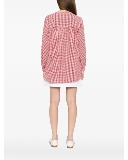 Posse Pink Checked-Print Shirt