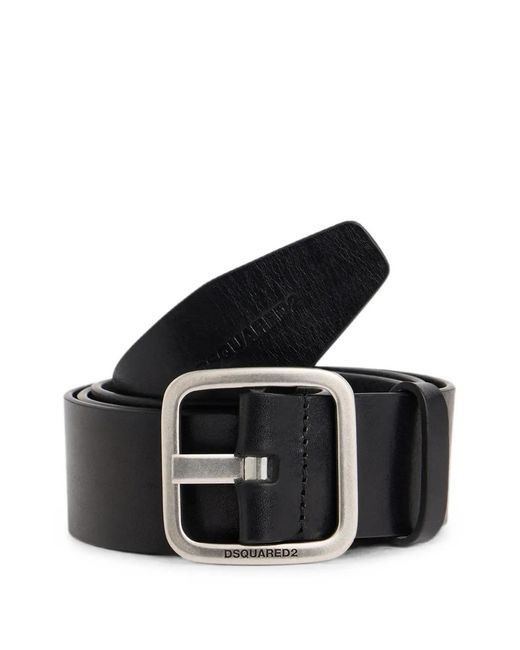 DSquared² White Basic Buckle Belt for men