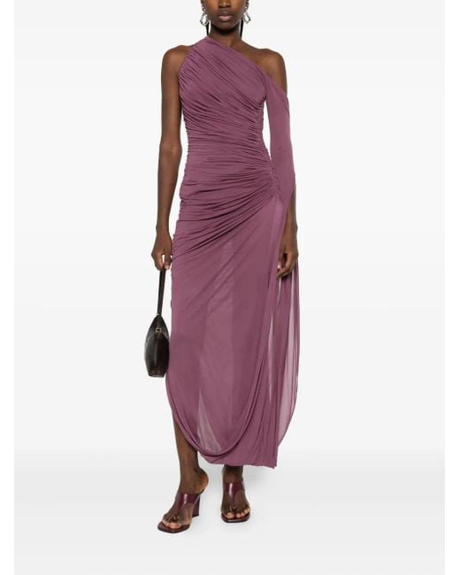 mugler purple dress Vintage Midi Length Dress