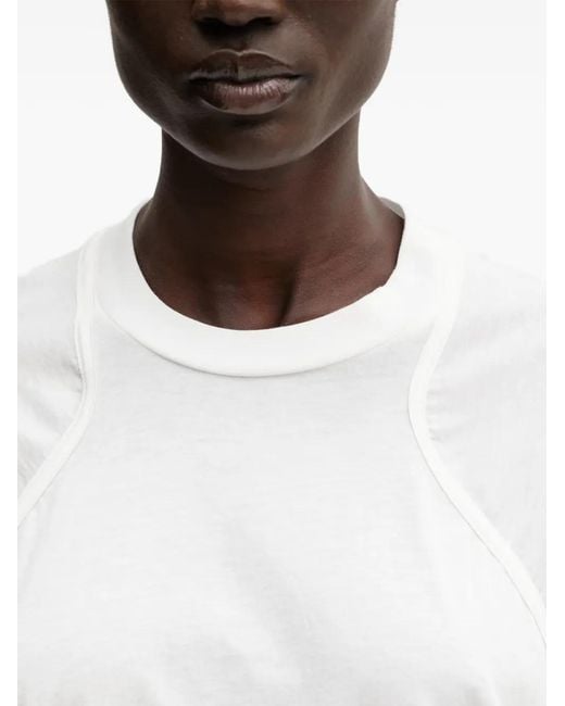 Undercover White Ruffled-Trim T-Shirt