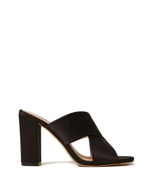 Twinset Black Satin Mules