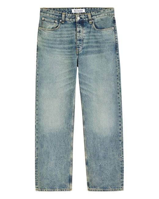 Won Hundred Blue Steve Straight Jeans for men