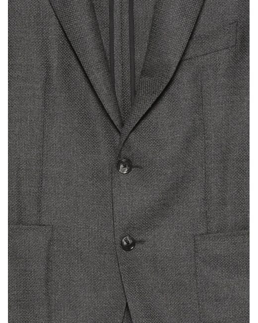 Tagliatore Gray Button-Fastening Blazer for men