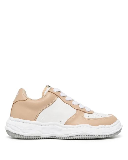 Maison Mihara Yasuhiro White Wayne Low Original Sole Leather Sneakers for men