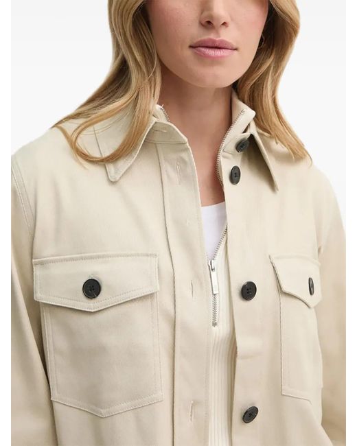 Marc O' Polo Natural Button-Fastening Shirt Jacket