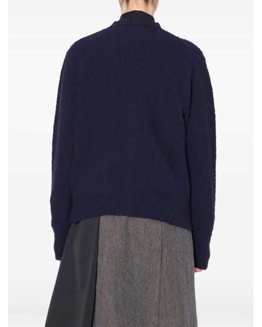 Kolor Blue Embellished Button-Down Cardigan