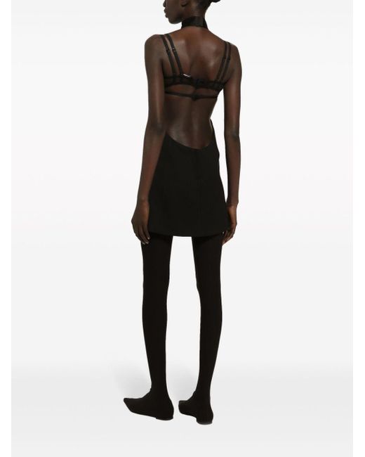Vestido corto sin mangas Dolce & Gabbana de color Black