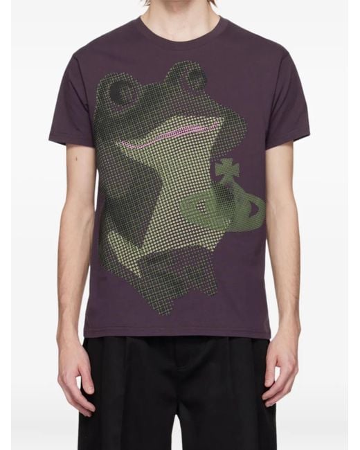 Vivienne Westwood Gray Graphic-Print T-Shirt for men