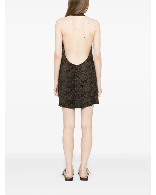 Reformation Black Avielle Dress