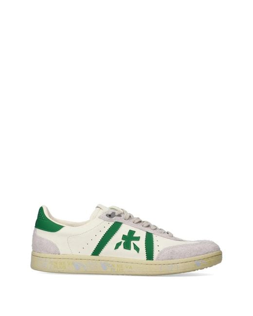 Premiata Green Bonnie Lace-Up Sneakers for men