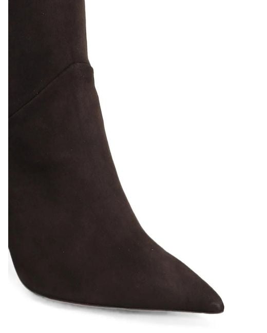 Castagna Black Smirne Pointed-Toe Stiletto-Heel Boots