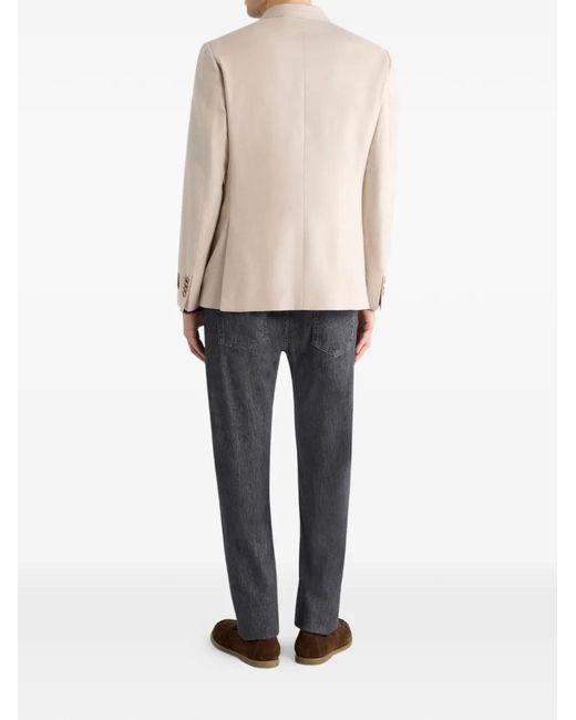 Etro Natural Single-Breasted Blazer for men