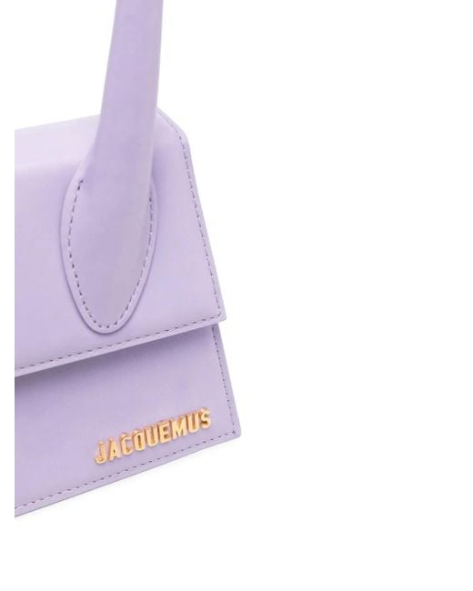 Jacquemus Purple Le Chiquito Medium Leather Top-handle Bag