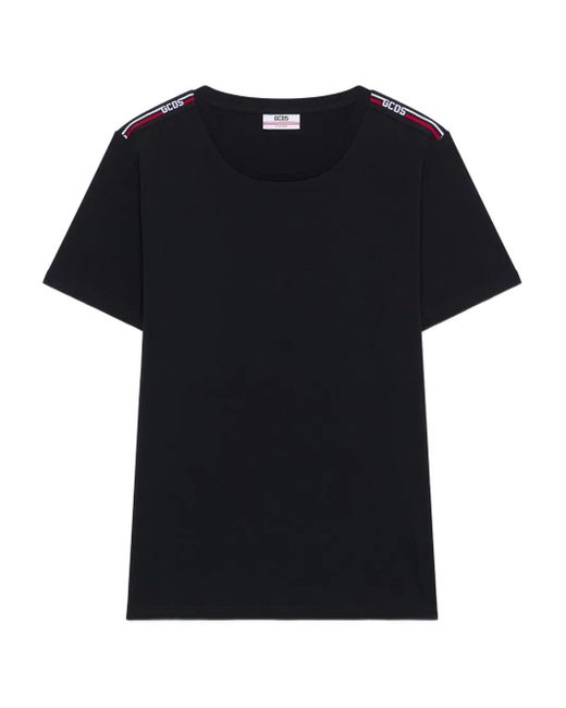 Camiseta con detalle del logo Gcds de hombre de color Black