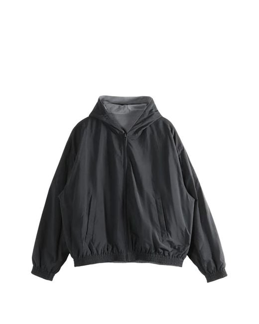 Balenciaga Black Veste Zippée Réversible À Capuche for men