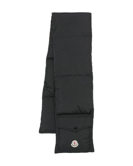 Sciarpa Trapuntata Con Tasca di Moncler in Black