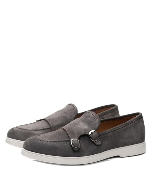 Poche Paris Monk-Schuhe mit Schnallenriemen in Gray für Herren